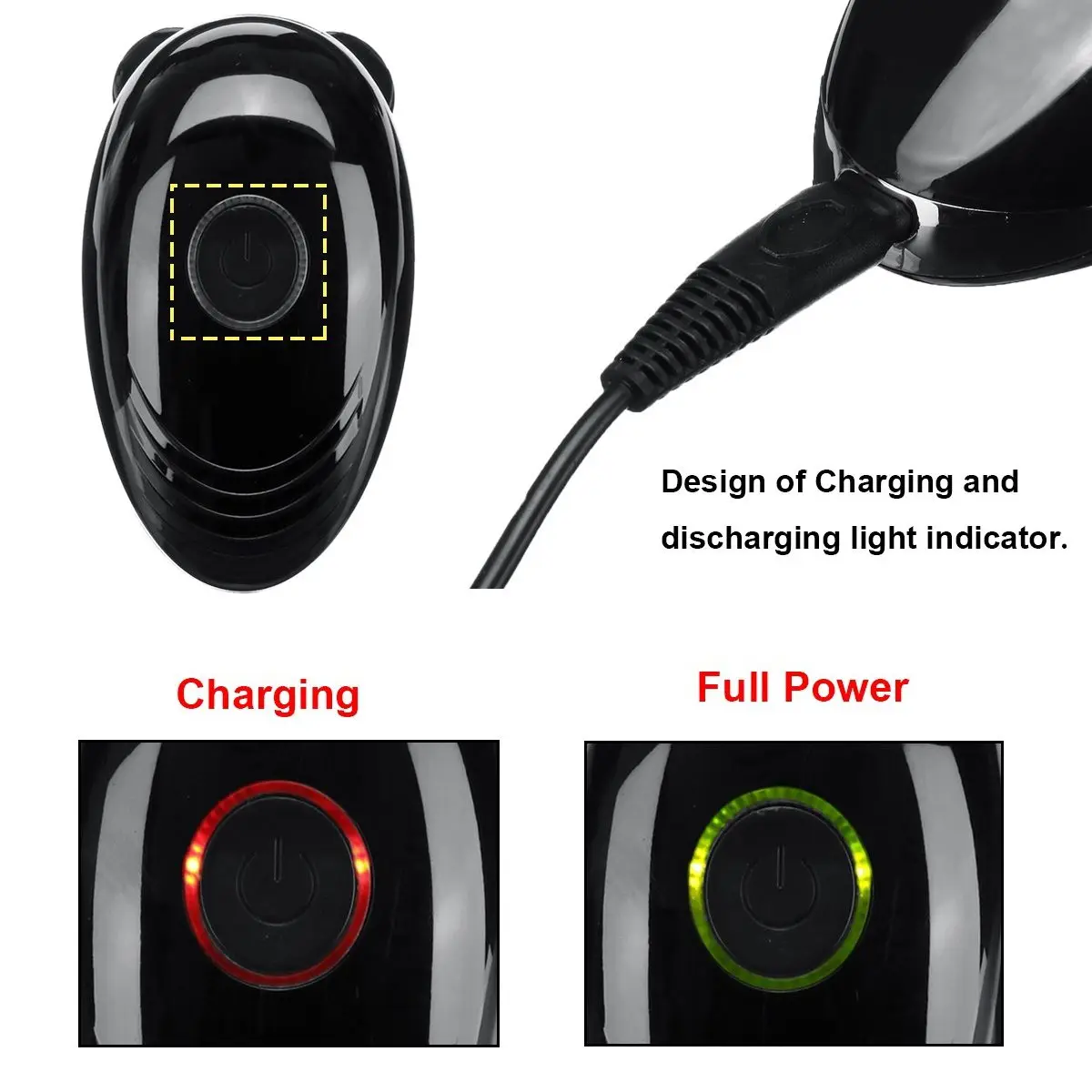 US Plug 5 головок Мужская моющаяся перезаряжаемая электробритва электрическая бритвенная машинка для стрижки бороды бритва для мужчин сухой влажный триммер для бороды