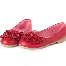 Nouveau Printemps 2016 Princesse Fleur Fille Enfants Chaussures Enfants Sneaker Avec Blanc Rose Rouge Noir Taille 26-36