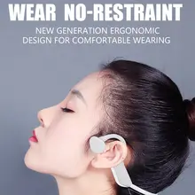 Последняя J20 наушники с технологией костной проводимости Беспроводной Bluetooth наушники IP56 Водонепроницаемый Спорт на открытом воздухе гарнитура стерео наушники с микрофоном