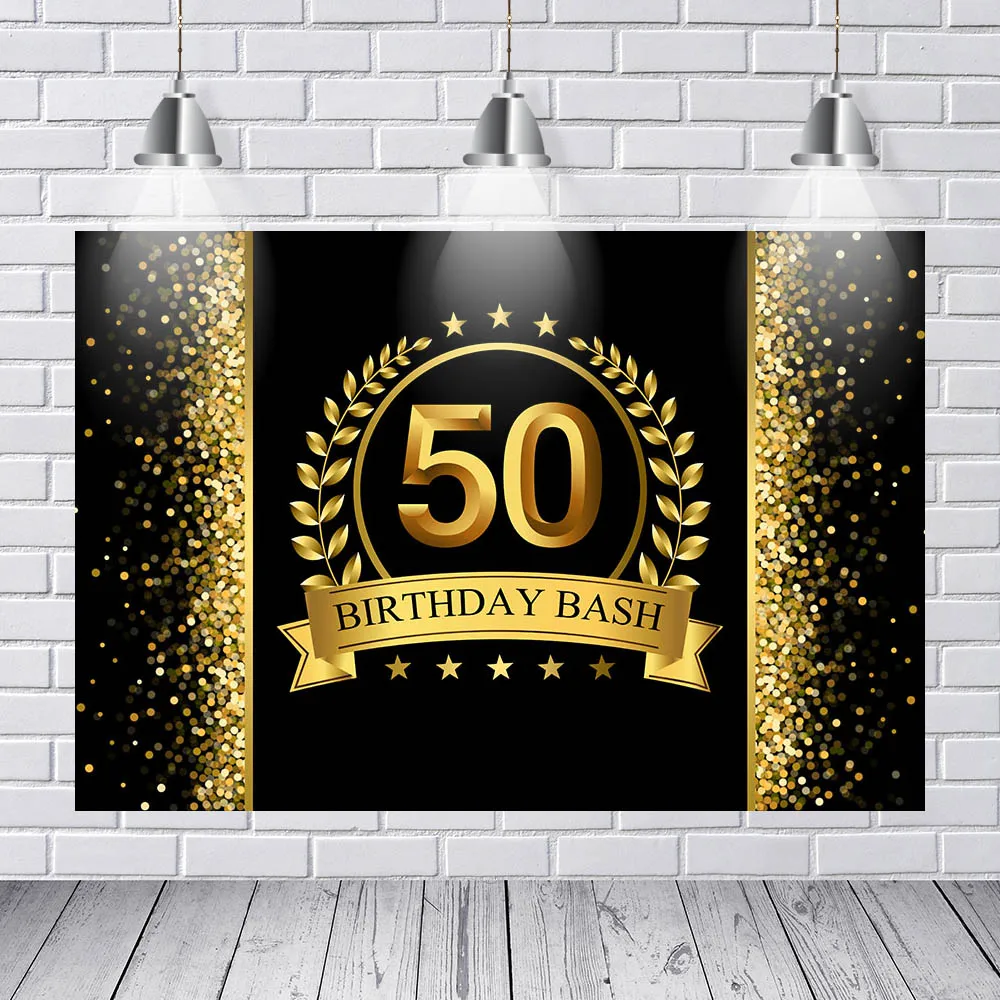 Vinyl Photography Background Adult Luxury 50th Birthday Party