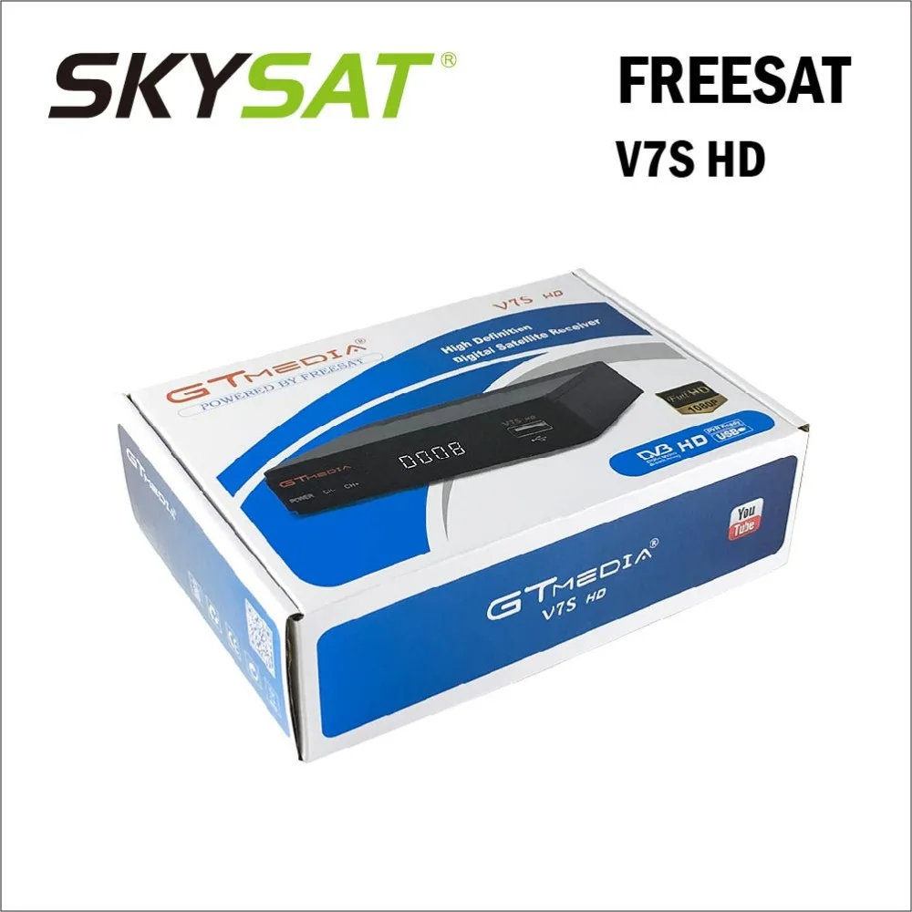 

DVB-S2 Receiver GTMedia V7S HD Support CCCams Newcamd PowerVu Biss WiFi 3G Youtube USB PVR same as Freesat V7