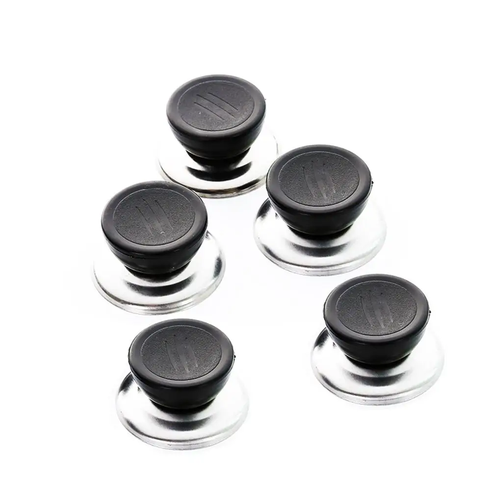 5 Pcs Home Kitchen Stainless Steel Universal Round Pot Cap Cover Lid
