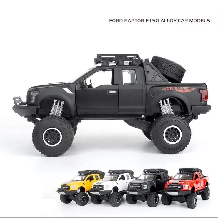 

1:32 scale alloy model cars,high simulation Ford Raptor F150 SUV,metal casting,toy vehicles,musical & flashing,free shipping