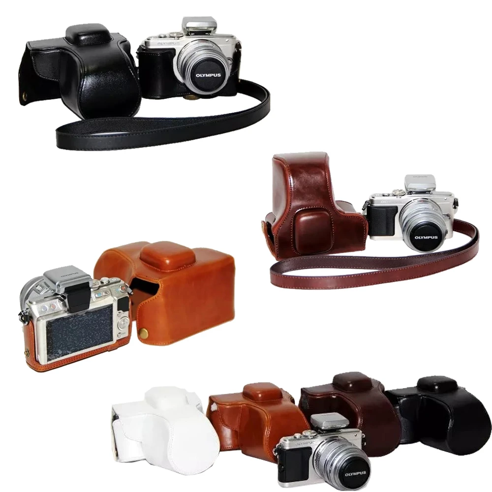 レトロビンテージカメラバッグハードカメラオリンパスepl5 Pl5 Epl6 E Pl6 Epm2 E Pm2付きストラップ Hard Camera Case Camera Casebag Hard Aliexpress