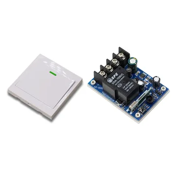 

Wide Voltage DC12V 24V 36V 48V 30A 1CH Wireless Stairway Remote Control Switch Transmitter with Receiver for Smart Home