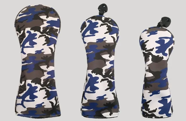 Camouflage Golf Clubs Headcovers Set for Woods Golf Driver Fairway Utililty Protective Cover 3Colors12