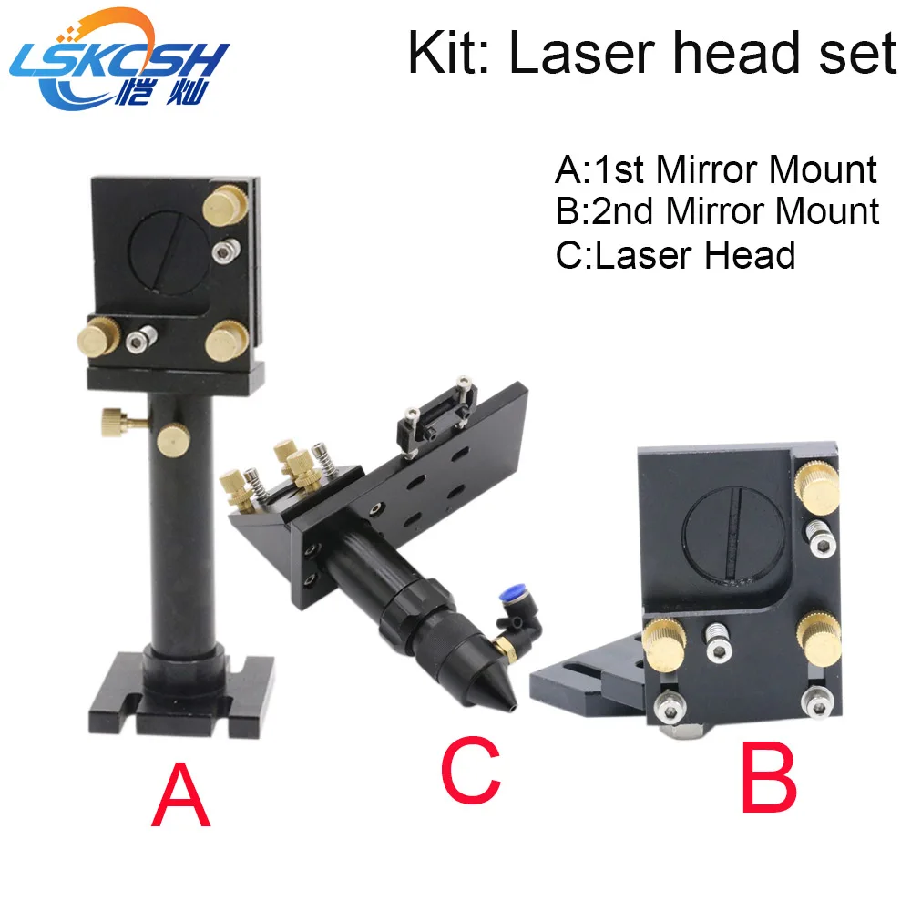 

LSKCSH Co2 laser head set/Mirror mount Holder For Co2 laser engraving cutting machines wholesale agents wanted Lens Fixture