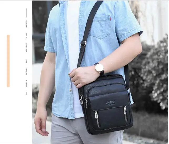 New Men's Bag Fashion Europe And America Business Men's Shoulder Bag Messenger Bag Computer Briefcase