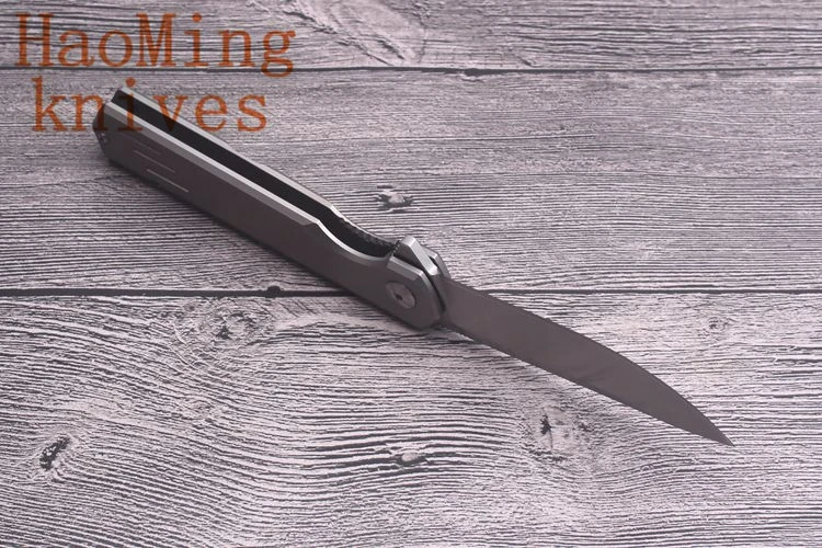 M390 Открытый Кемпинг бренд складной нож titanium ручка практичная тактический бой выживаемость ножи подшипник EDC инструменты OEM