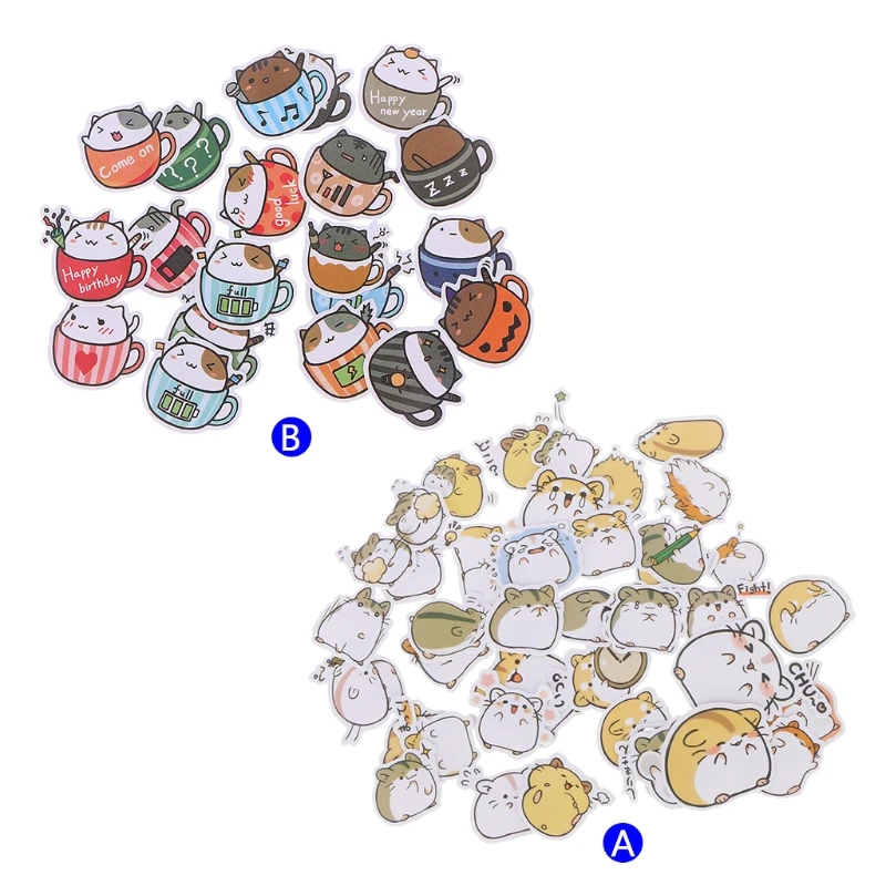 

Cartoon Animal DIY Stickers Kids Creative Decorative Diary Label Scrapbook Gift