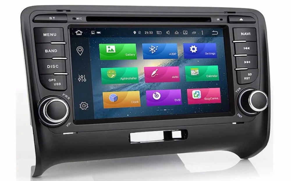 

7'' Android 8.0 Car DVD GPS Player For AUDI TT 2006-2013 Stereo 8 Core RK3688 4G RAM 32G ROM Radio BT Mirror Link DAB+Wifi MAP