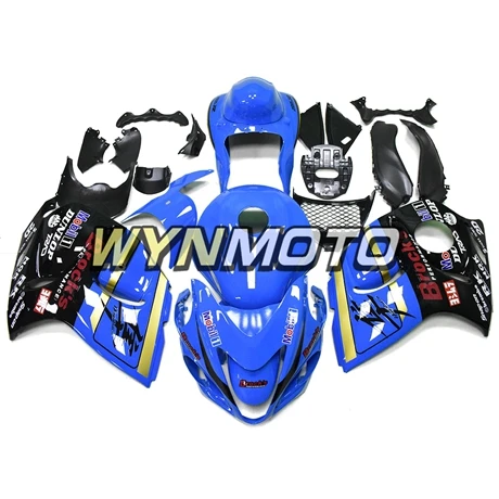 Полный ABS пластик инъекции крем синий набор для черного корпуса для Suzuki GSXR1300 Hayabusa 2008- кузов электронный Атомайзер