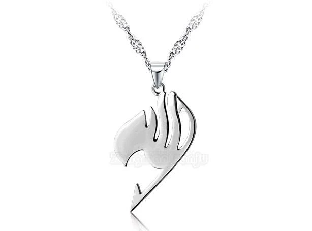 フェアリーテイル新ギルドロゴエンブレムアニメ エンブレム 925 スターリング シルバー ネックレス ペンダント アニメコスプレジュエリー Cosplay Sword Cosplay Gothicjewelry Cord Aliexpress