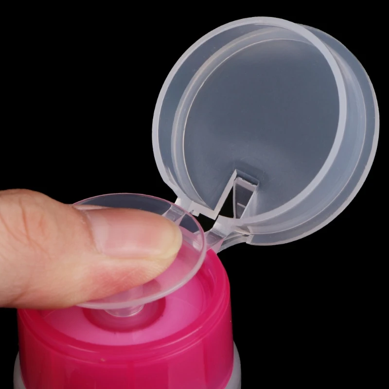 70 мл прозрачный дизайн ногтей Пустой насос диспенсер моющее средство Бутылка Маникюр Пресс бутылки