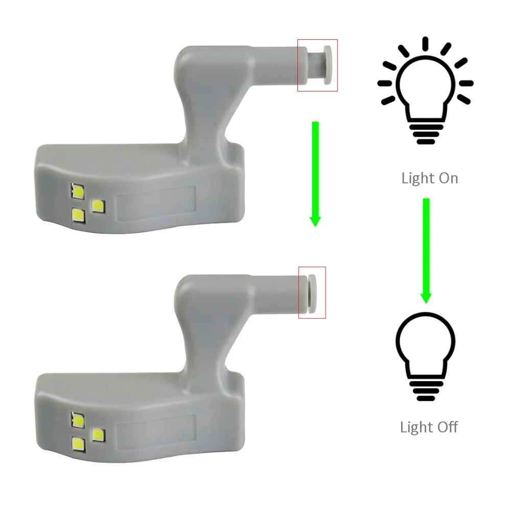 10 шт. светодиодный светильник для шкафа, универсальный шкаф, внутренний шкаф, шарнирная лампа, шкаф, шкаф, датчик, светильник, подсветка, шкаф HQ
