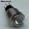 Zusen 22mm metal selector switch 3 position lock with arrow symbol led light 2NO2NC ► Photo 2/4