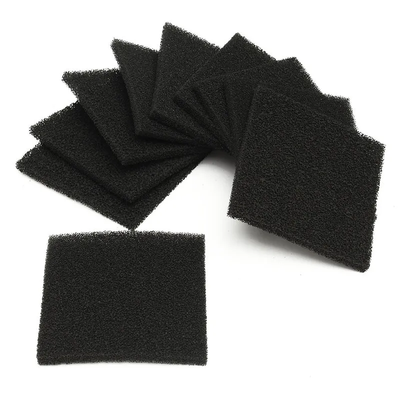 10 pcs Different Quality Activated Carbon Filter Sponge For 493 Solder Smoke Absorber ESD Fume Extractor - Цвет: Черный