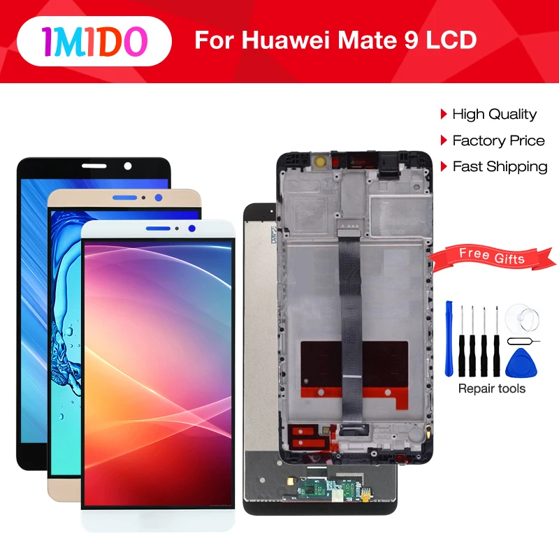

5.9'' inch High Quality LCD+Frame For HUAWEI Mate 9 LCD Display Screen Replacement For Mate 9 MHA-L09 MHA-L29 Digiziter Assembly