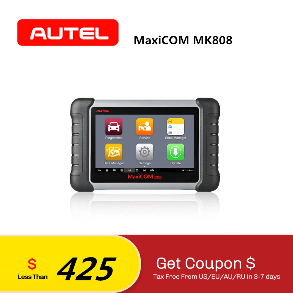 AUTEL MaxiCOM MK808 OBD2 автомобильный диагностический инструмент сканер автомобильный IMMO EPB SAS BMS TPMS DPF Wifi код ридер MX808 автомобильные аксессуары