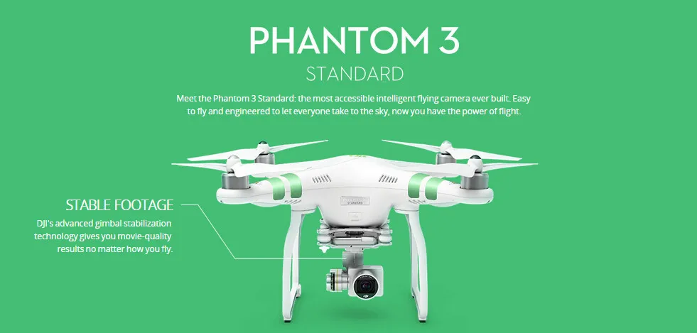 DJI Phantom 3 Standard With 2.7K HD Camera FPV Drone Quadcopter Rc Helicopter GPS Gimbal VS Phantom 3 Professional