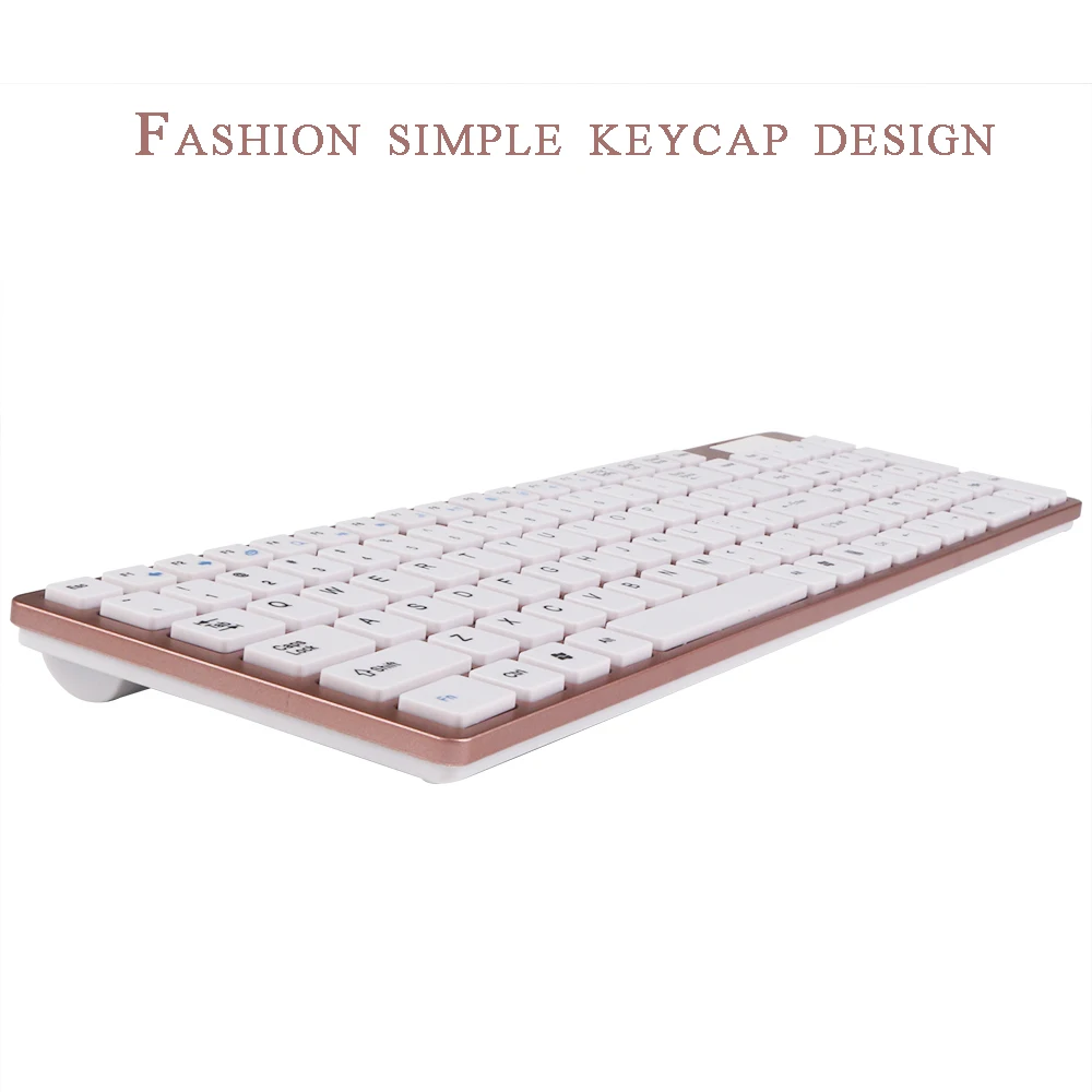 2.4G Wireless Keyboard Mouse Combo Ultra Thin Ergonomics Gaming Keyboard Optical Mouse Suit For Macbook Pro Lenovo Xiaomi Asus