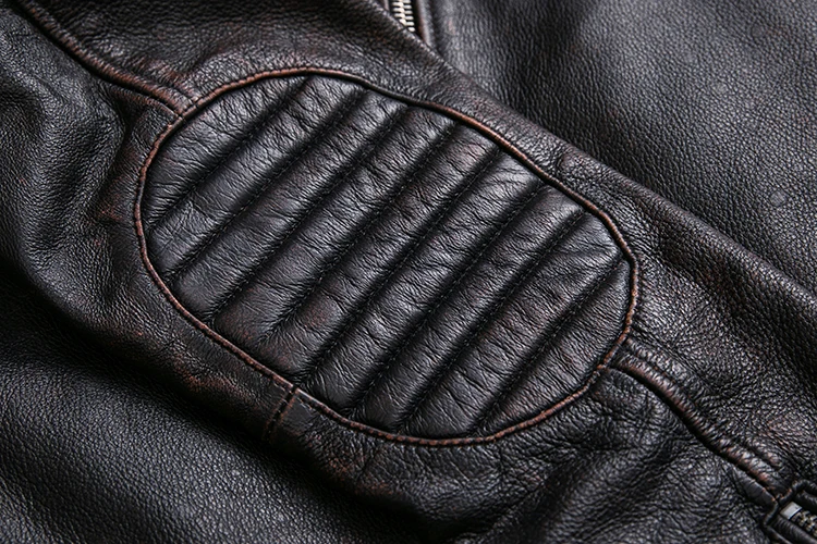 Brand new cowhide clothing,man's 100% genuine leather Jackets,fashion vintage motor biker jacket.cool warm coat