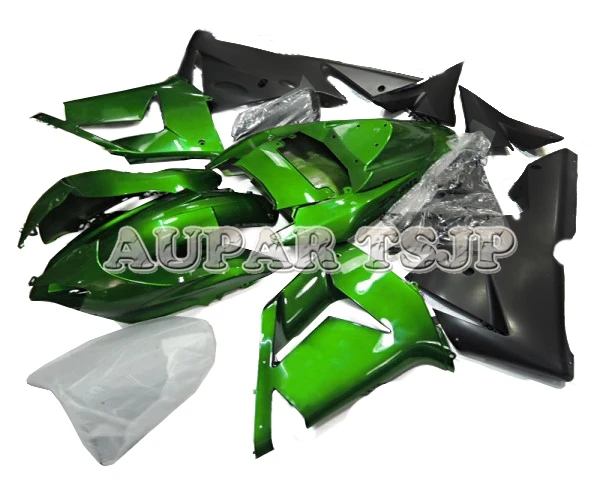 Зеленый черный обтекатель, пригодный для Kawasaki ZX10R ZX-10R 2004 2005 04 05 Sportbike капоты кузов комплект вставные обтекатели