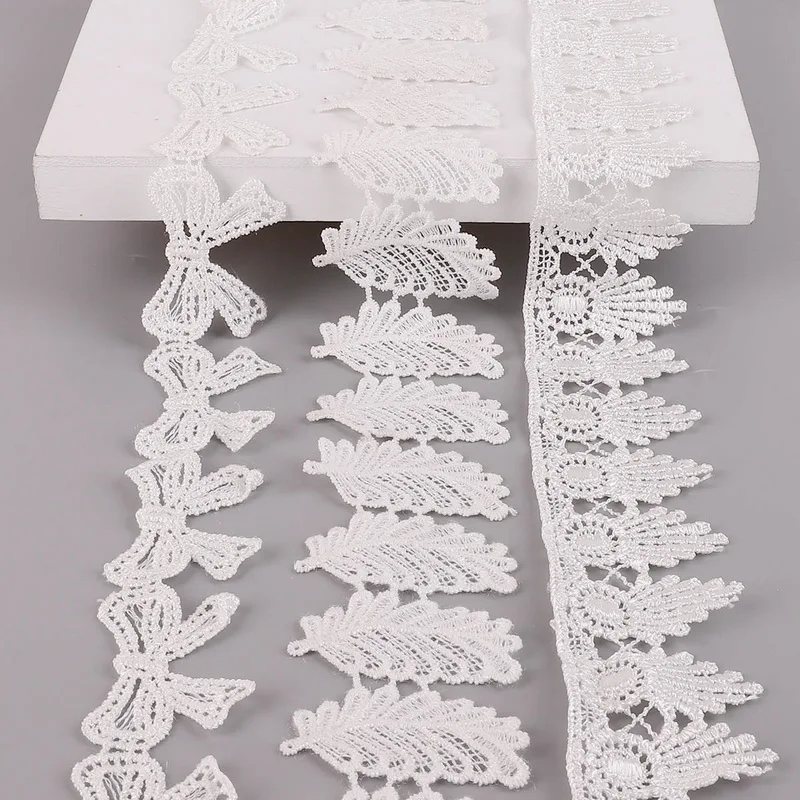 Lace Ribbon Handmade Lace Trim Patchwork Material DIY Crafts Garment Sewing Supplies 1yard/lot