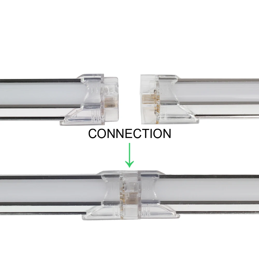 Светодиодный свет бар 2 шт. 50 см 24 В светодиодный алюминиевый профиль бесшовное соединение затемнения 42 светодиодный S SMD 2835 молочно-крышка
