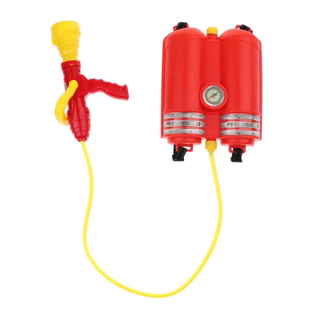 10pcs Fireman Dress Up Uniform Clothes Outfit Hat Walkie-talkie Kits w/ Fire Squirt Water For Children Fire Fighter Role Playing