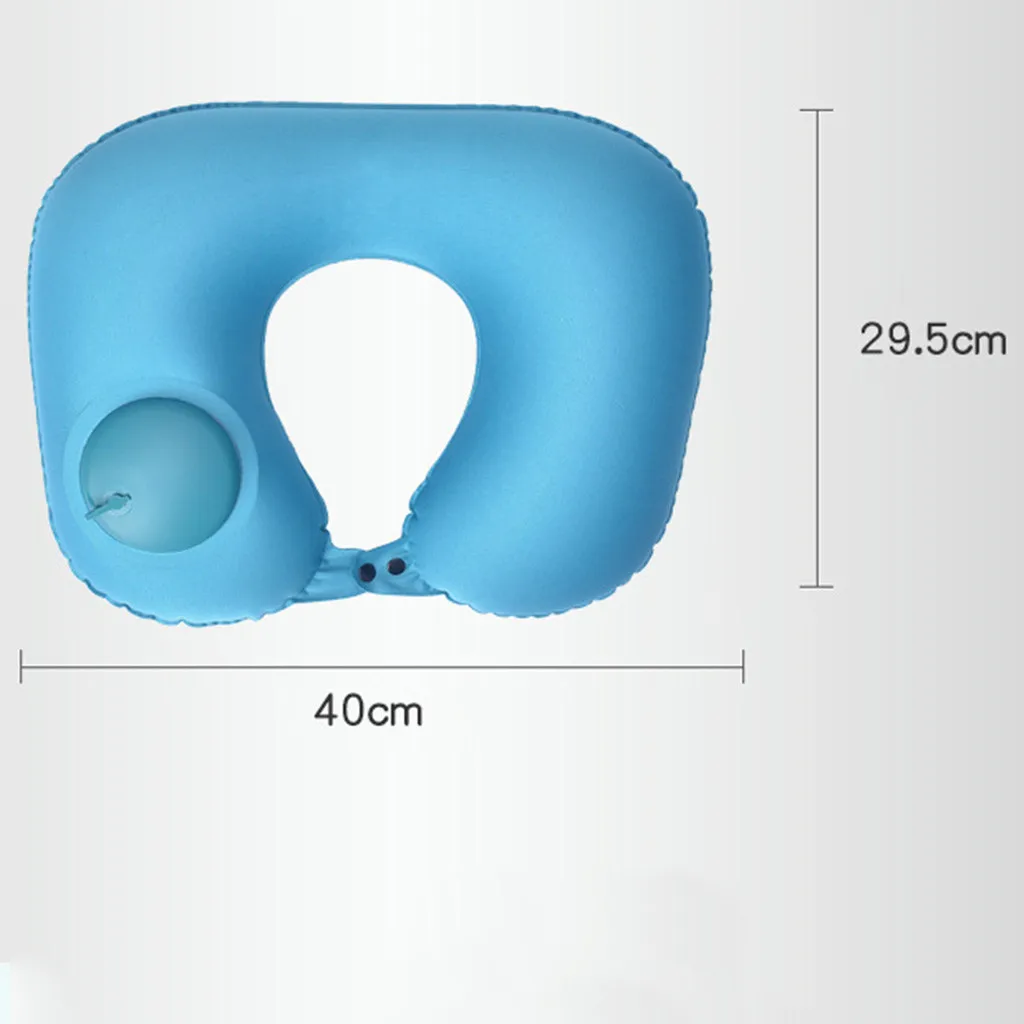 Подушка для путешествий, автоматическая Надувная складная u-образная Удобная подушка для путешествий, подушка для шеи, подушка для сна для взрослых детей
