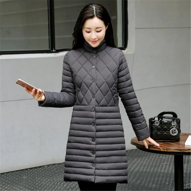 2017Autumn And Winter Warm Down Thin Long Coat Women Down Parka 5 ...