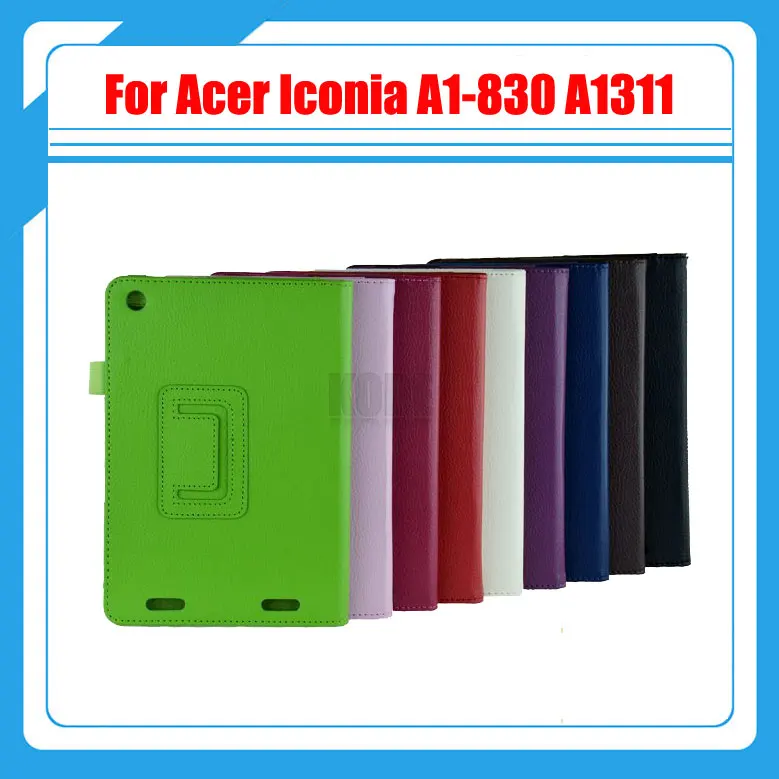 

High quality ! Pu Leather Stand Tablet Cover Case For Acer Iconia A1 830 A1-830 A1311 + Stylus