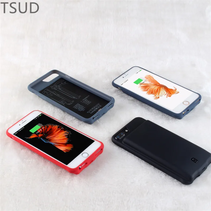 

4500mah external battery charger case for iphone 6 6s 7 8 portable audio port wireless charging cover for iphone 6 6s 7 8