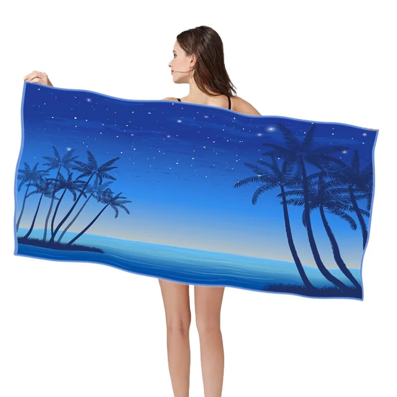 Livres da Areia da Tela de Toalha de Natação Imprimiram a Série as Toalhas de Praia 160*80cm do Quik da Praia Multifuntion Seca 3d hd 4