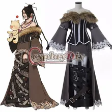 Косплей «сделай сам» игра Final Fantasy X Косплей Костюм Лулу Косплей платье для взрослых Хэллоуин наряд на заказ