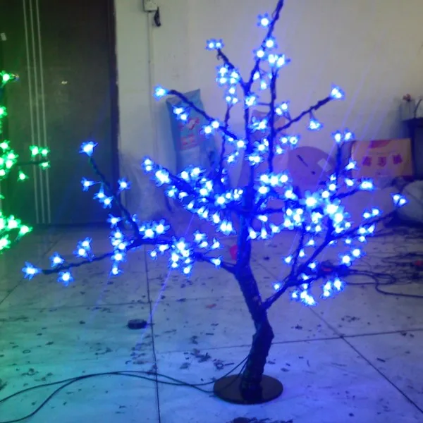 

0.8M /2.6 ft height LED Cherry Blossom Tree Outdoor indoor Wedding Garden Holiday Light Decor 240 Blue LEDs