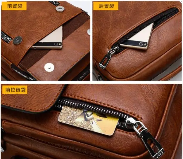 New Men's Bag Fashion Europe And America Business Men's Shoulder Bag Messenger Bag Computer Briefcase