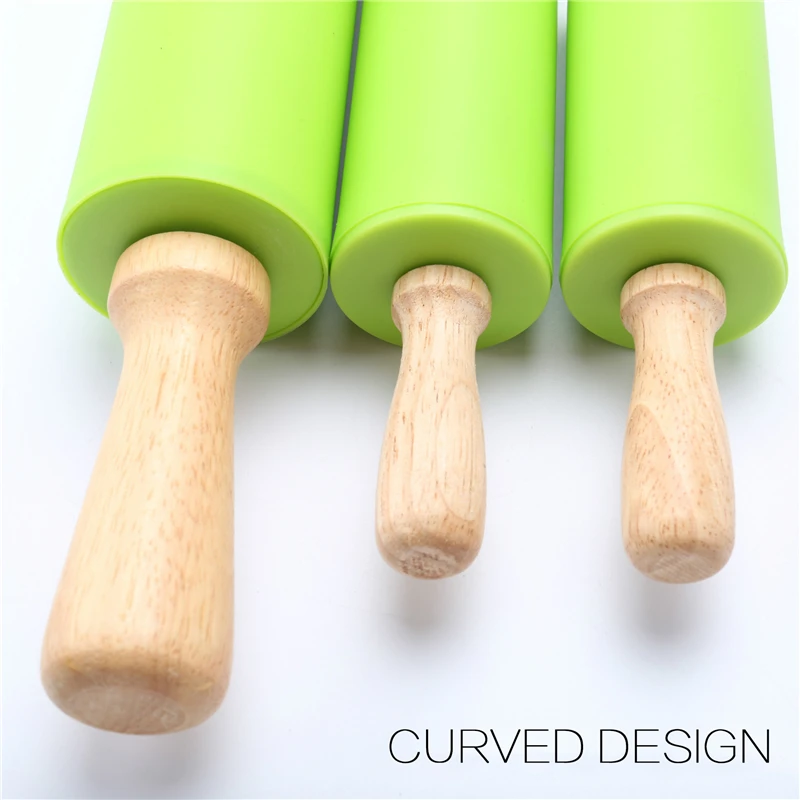 TTLIFE S размер деревянная силиконовая Скалка Кондитерские изделия и аксессуары для выпечки скалка для теста Аксессуары для выпечки