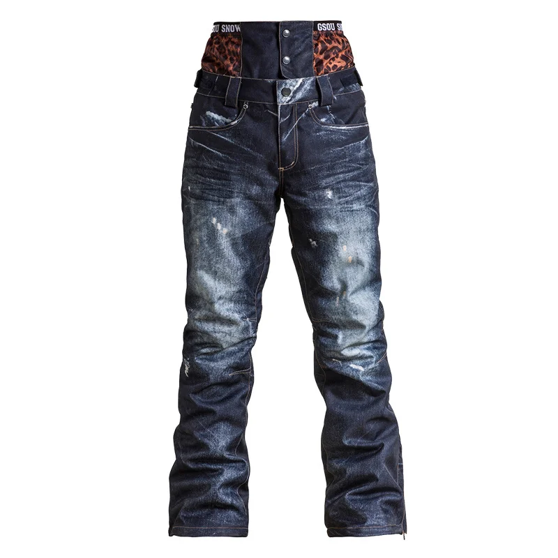 

Snowboard Pants Women Ski Pants Winter Waterproof Thicken Warm Snow Trousers Mountain Skiing Snowboarding Trousers