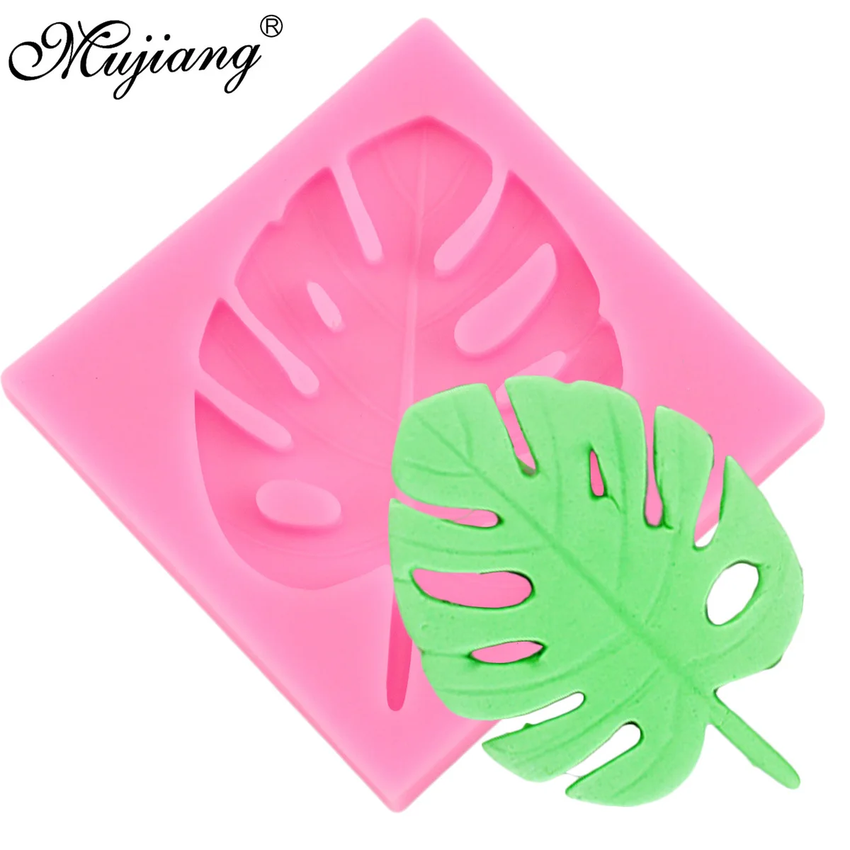 3D силиконовая форма в виде листа Mujiang|clay moulds|fimo clay mouldfondant cake decorating tools |
