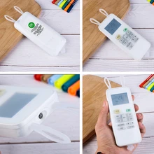 Силиконовый прозрачный чехол для телевизора с заячьими ушками и пультом дистанционного управления, чехол для хранения для защиты от пыли, светящийся