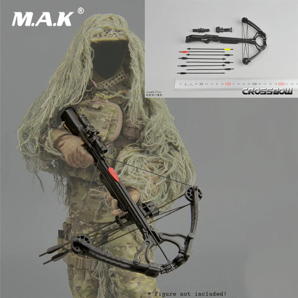 

ZY15-24 1/6 Scale Solider Figure Scene Accessories Crossbow Plastic Weapon 17cm Model for 12" Collectible Action Figure DIY