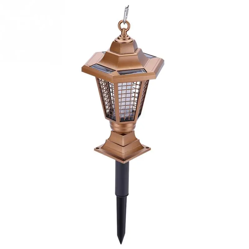 Solar Powered UV Bug Zapper Light Mosquito Insect Killer LED Garden 