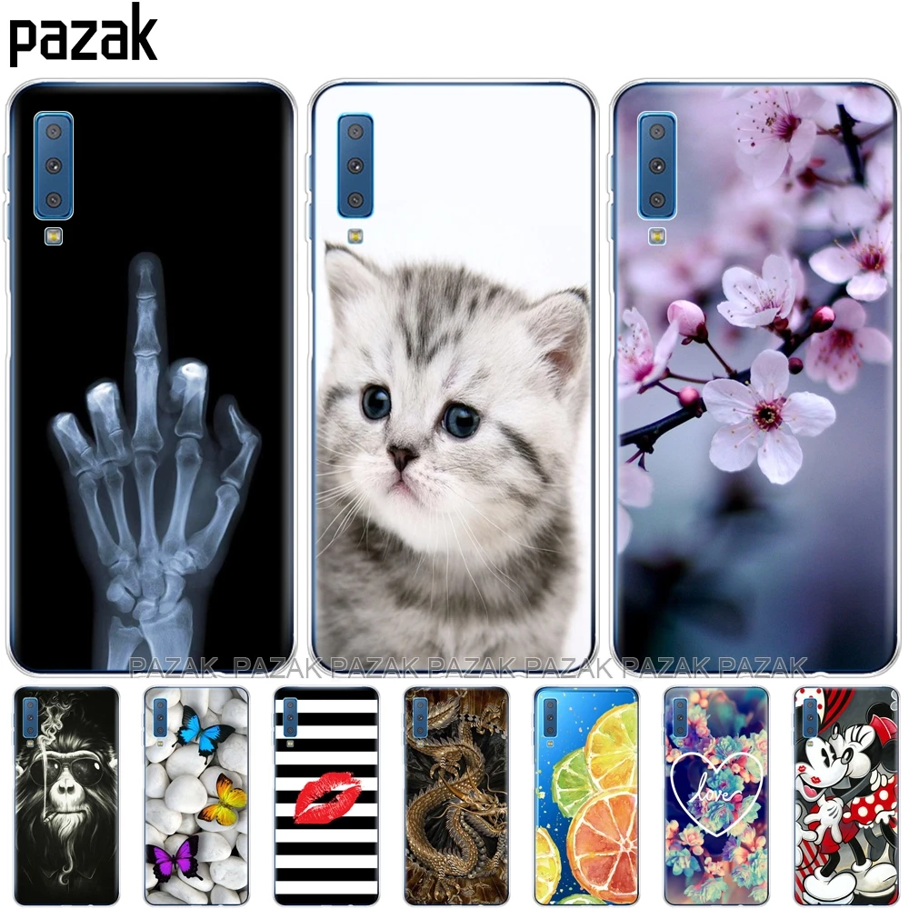 لينة اغلفة السامسونج غالاكسي A7 2018 الهاتف قذيفة الملونة الطباعة جراب لظهر الجوال لسامسونج A7 2018 A750 A750F 6.0 بوصة لينة اغلفة السامسونج غالاكسي A7 2018 الهاتف قذيفة الملونة الطباعة جراب لظهر الجوال لسامسونج A7 2018 A750 A750F 6.0 بوصة