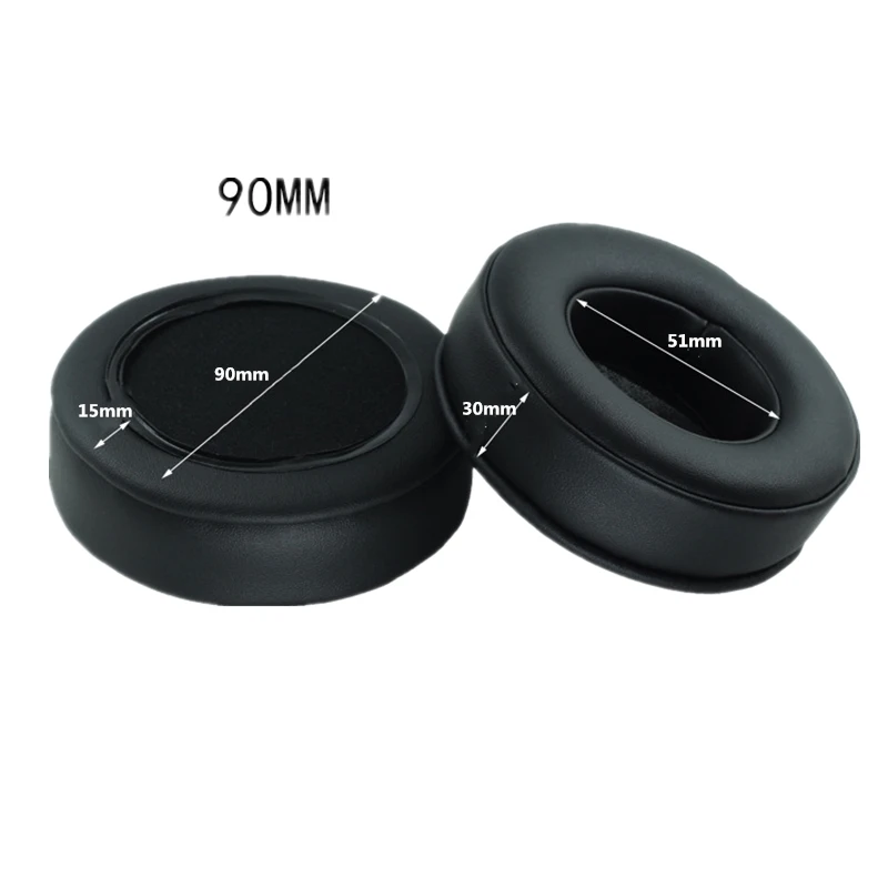 90mm Sheepskin Replacement Foam Ear Pads Cushions for Sony MDR-V700 Z700 for Sennheiser HD424 HD205 HD440 Headphones High Quality Earpads (6)