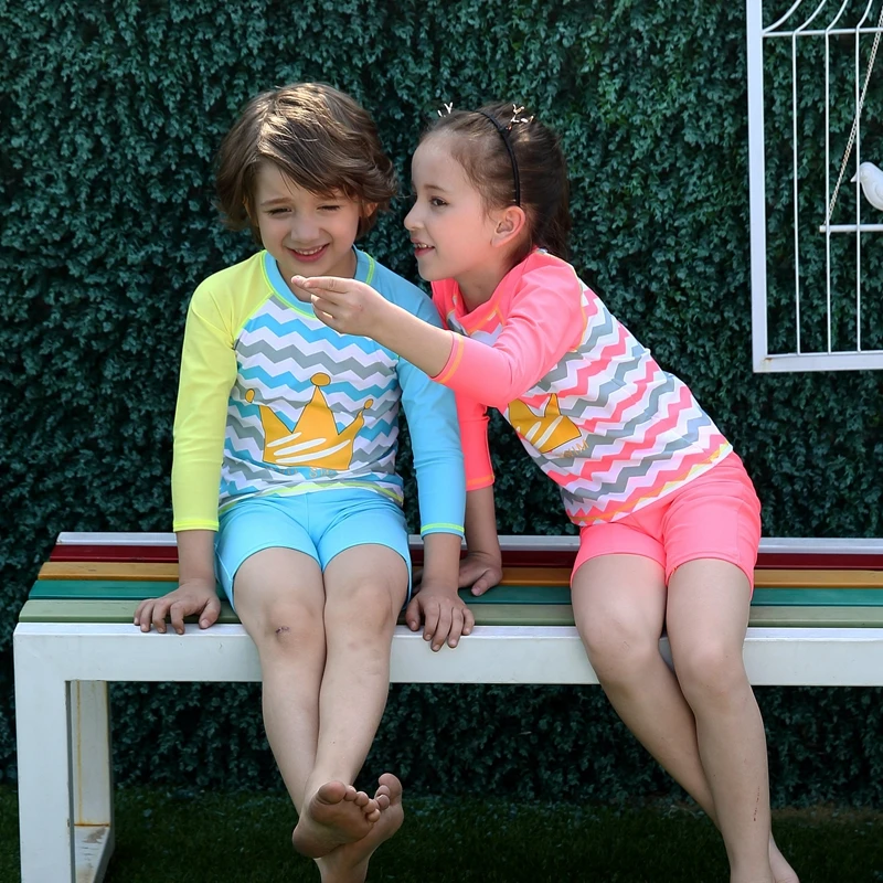 2017 3 piece Set baby swimsuit boy and girl Swimming Rash Guard