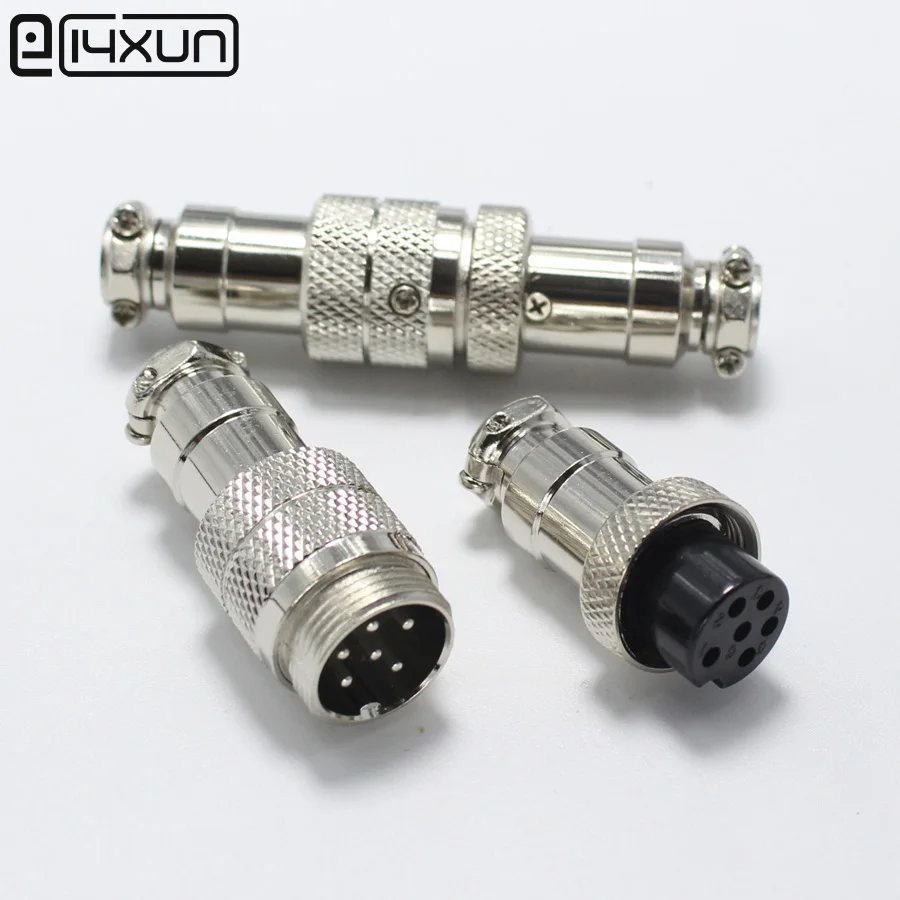 5 комплектов = 10 шт 6 Pin 16 мм мужской и женский стыковый соединитель Комплект GX16 P