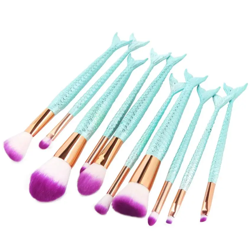 

Beauty Girl 2017 10 pcs Makeup Brush Set tools Make-up Toiletry Kit Wool Applicator Make Up Tool Unicorn Dropshopping