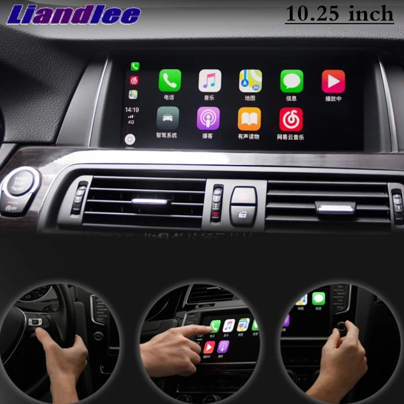 Liandlee автомобильный мультимедийный плеер CarPlay для BMW 5 серии F07 F10 F11 2010~ CIC NBT EVO ID6 Радио экран NAVI gps навигация